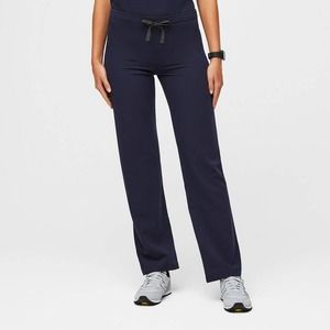 Figs Dark Blue Livingston Basic Scrub Pants Petite Size S